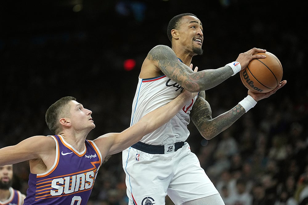 Suns Vs Clippers NBA Basketball photos-John Collins