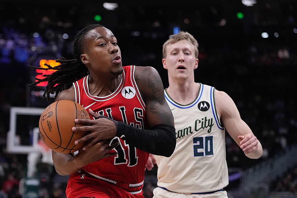 Milwaukee Bucks vs Chicago Bulls NBA basketball game-Ayo Dosunmu