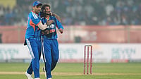 ICC T20 World Cup 2026 Hosts Preview: India Chasing History, Sri Lanka Banking On Home Advantage | Photo: AP/Aijaz Rahi : India's Kuldeep Yadav celebrates the dismissal of New Zealand's Glenn Phillips with captain Suryakumar Yadav during the fourth T20 cricket match between India and New Zealand in Visakhapatnam, India, Wednesday, Jan. 28, 2026.