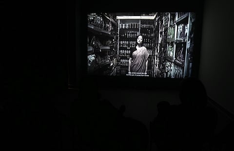 One initially feels as if the characters were breaking the fourth wall, but later it becomes background sound and you focus only on the visuals.