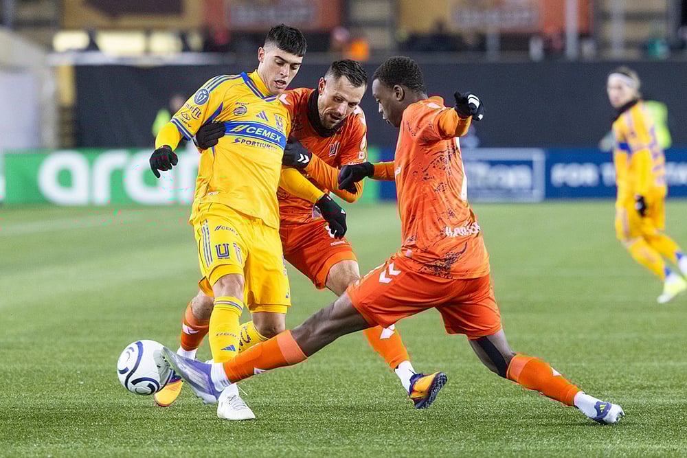 Forge FC vs Tigres UANL CONCACAF Champions Cup Soccer match-Antoine Batisse