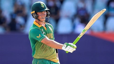 FIle photo of South Africa's Dewald Brevis in action in the ICC U19 Cricket World Cup in 2022.