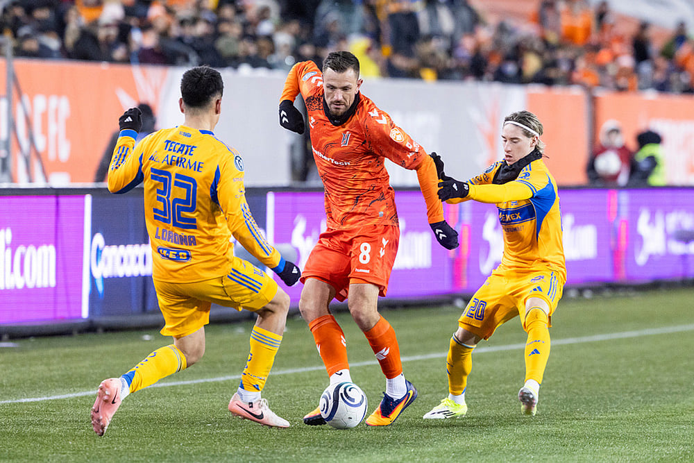 Forge FC vs Tigres UANL CONCACAF Champions Cup Soccer match-Antoine Batisse