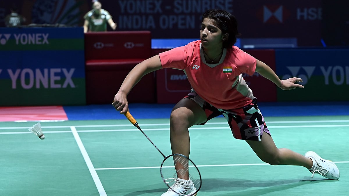 Tanvi Sharma in action in India Open 2026.  - BAI_Media/X