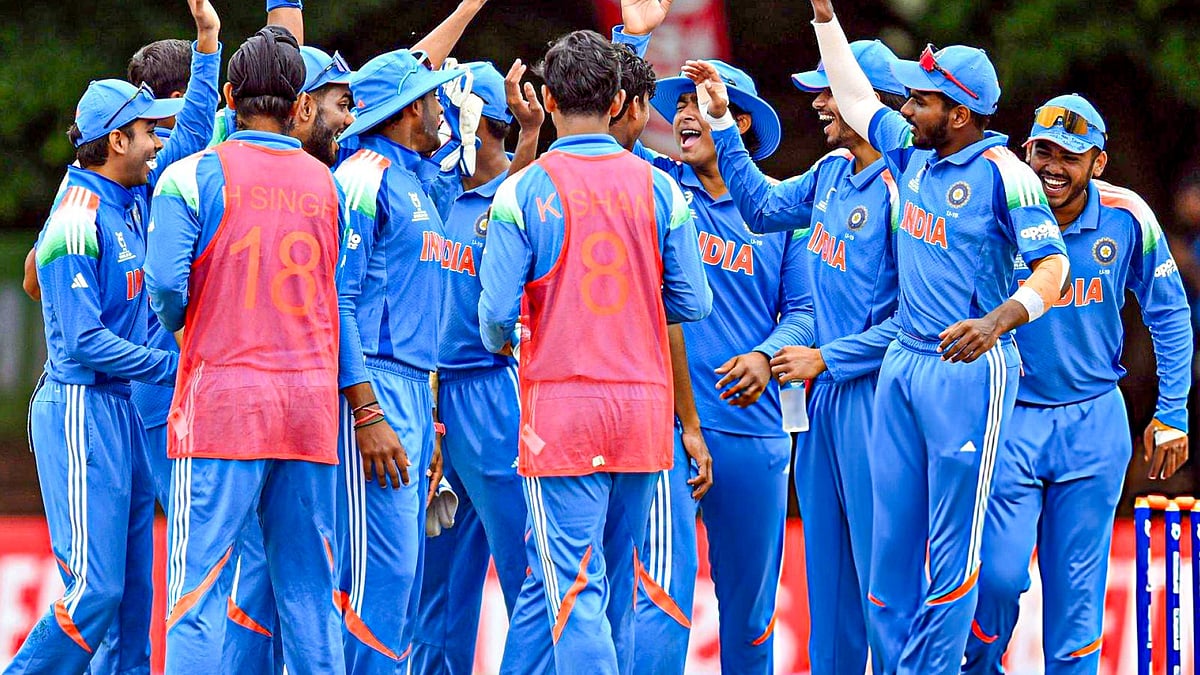 India U19 team in action during the ICC U19 World Cup 2026. - | Photo: X/ChennaiIPL
