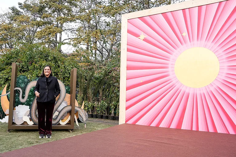 Aradhana Seth at the Aranyani Pavilion, Sunder Nursery - Vikram Sharma