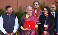 Why We End Up Talking About The Finance Minister's Saree Instead of the Budget IMAGO / Hindustan Times
: Union Finance Minister Nirmala Sitharaman with Union Minister of State for Finance Pankaj Chaudhary and other officials outside the Finance Ministry ahead of the presentation of the Union Budget 2026-27 at Ministry of Finance, Kartavya Bhavan, on February 1, 2026 in New Delhi, India.