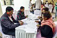 IMAGO/ANI News : Employees of DC office verify the voter list ahead of the Council elections on 23rd February 2026, in Ranchi