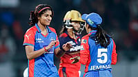 Royal Challengers Bengaluru Vs Delhi Capitals Live Score, WPL 2026 Final: Will Jemimah Rodrigues And Co Break The Jinx? | Photo: BCCI via PTI : Delhi Capitals' Nandani Sharma celebrates with captain Jemimah Rodrigues after taking the wicket of Royal Challengers Bengaluru's Shreyanka Patil during the Women's Premier League (WPL) 2026 T20 cricket match between Royal Challengers Bengaluru and Delhi Capitals, at BCA Stadium, in Vadodara, Gujarat.