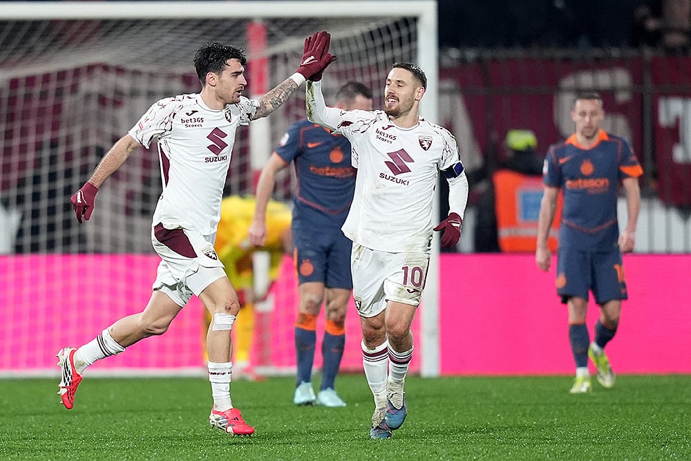 Inter Milan vs Torino Coppa Italia Italian Cup Soccer-Sandro Kulenovic