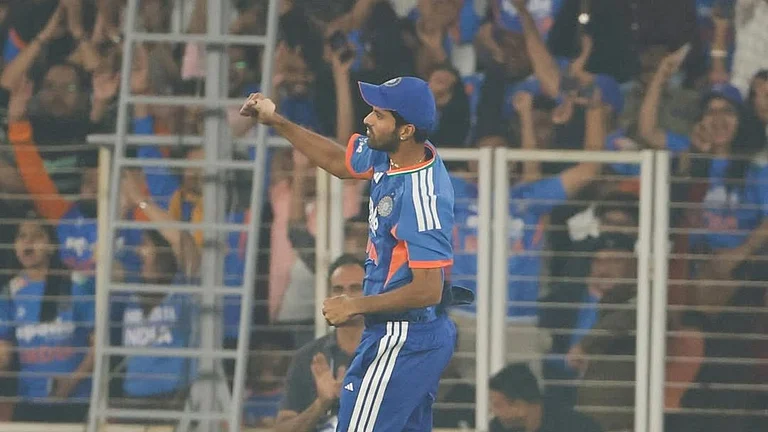 Washington Sundar in action for Team India. - Sundarwashi5/X