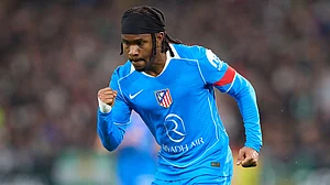 Atletico Madrid's goalscorer Ademola Lookman