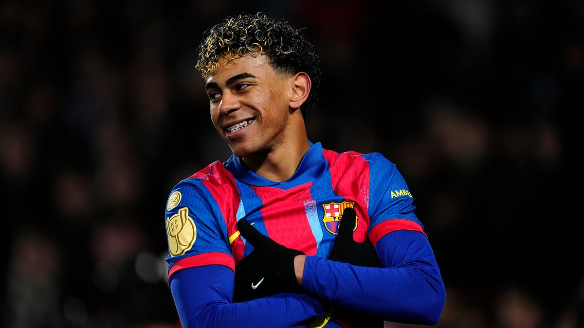 Barcelona's Lamine Yamal - null