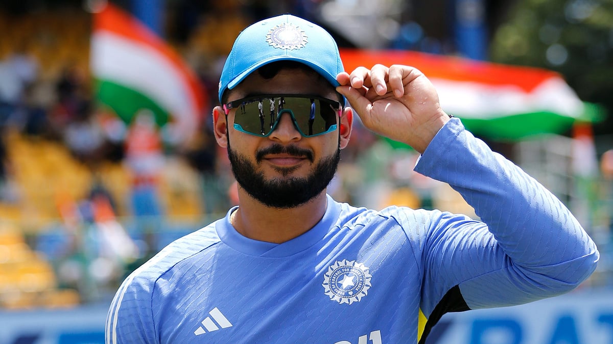 File photo of India international Riyan Parag. - Photo: X/BCCI