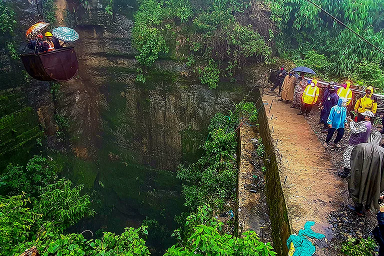 At least 18 miners were killed in a blast, and several others feared trapped in an illegal coal mining site in Meghalaya's East Jaintia Hills district. - | Photo: PTI file photo