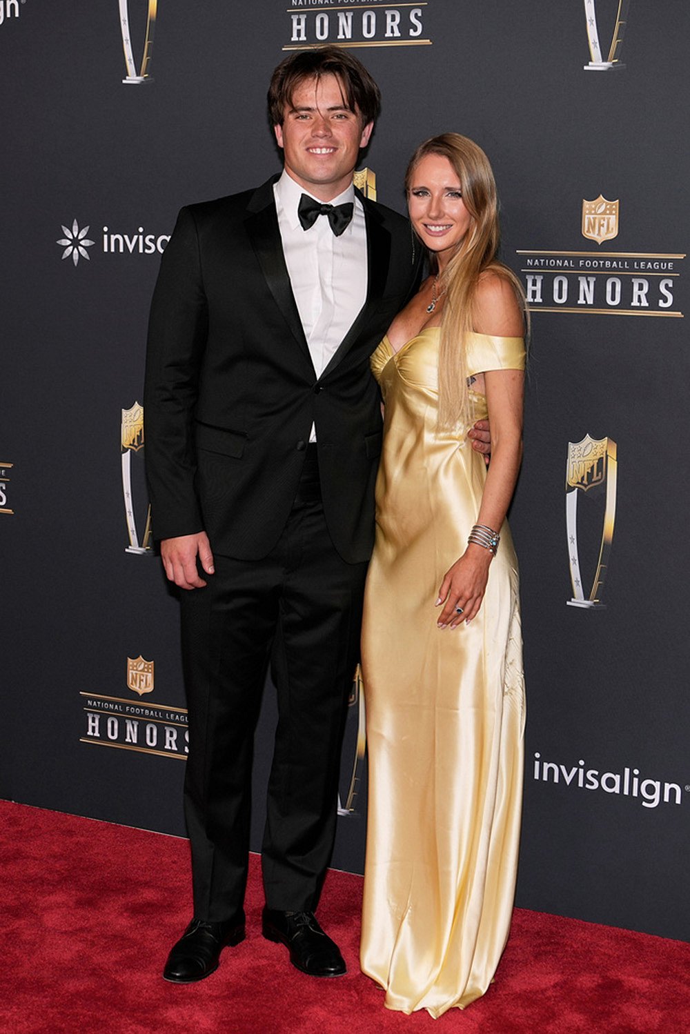 2026 NFL Football Honors award show-Cameron Dicker, Annie Buerk