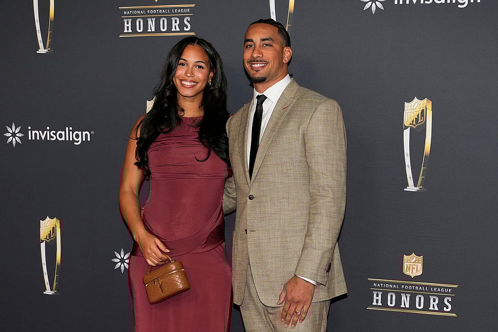 2026 NFL Football Honors award show-Jordan Love and wife, Ronika Stone