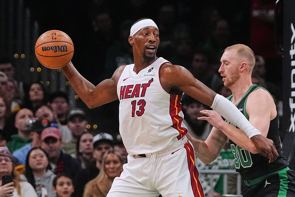 Boston Celtics vs Miami Heat NBA basketball game-Bam Adebayo