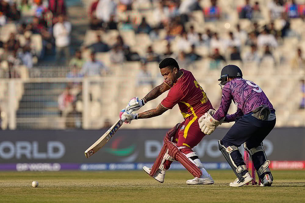 Scotland vs West Indies T20 World Cup cricket photos-Shimron Hetmyer