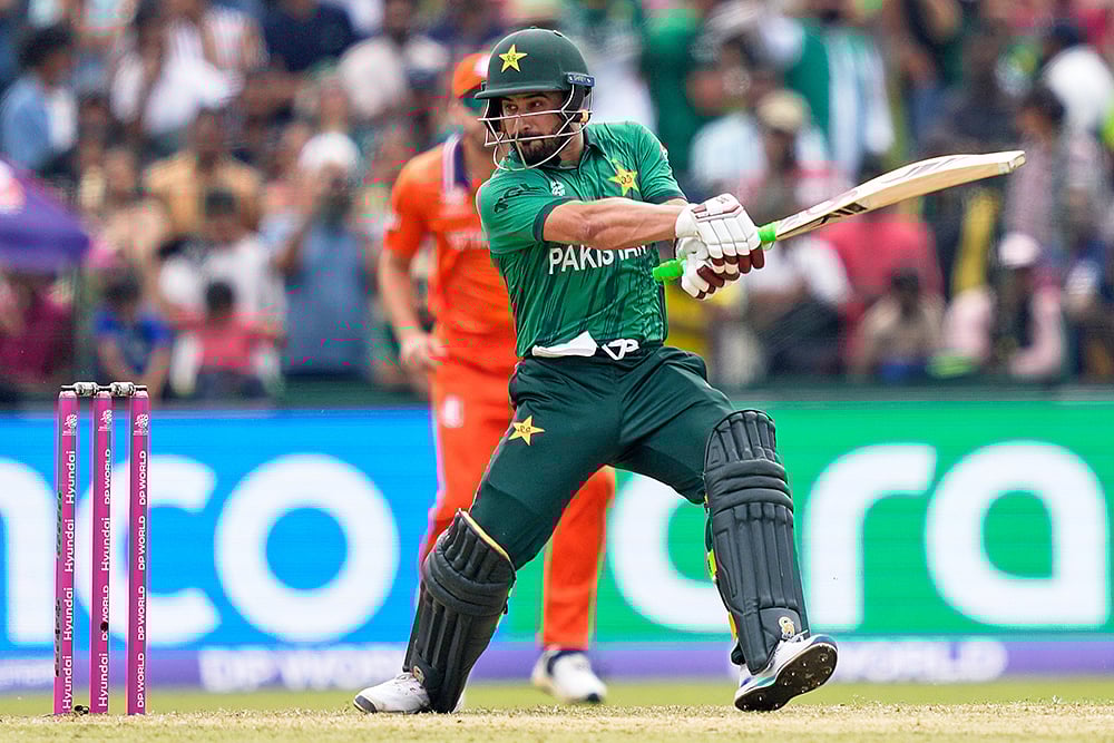 Netherlands vs Pakistan T20 World Cup cricket photos-Sahibzada Farhan