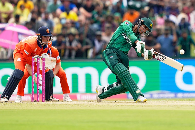 Netherlands vs Pakistan T20 World Cup cricket photos-Saim Ayub