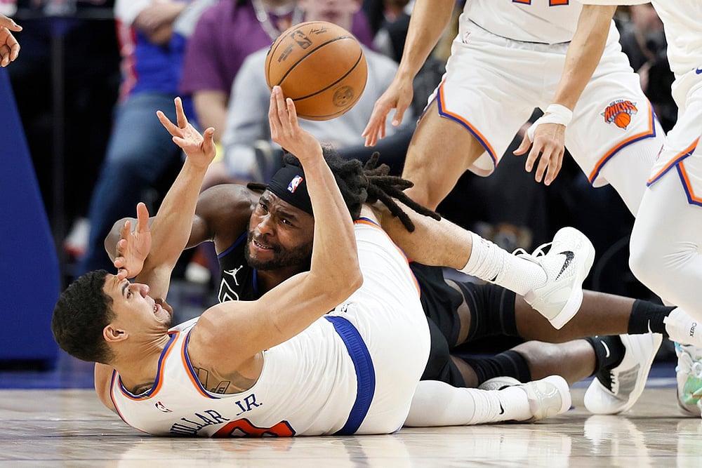 Detroit Pistons vs New York Knicks NBA basketball game-McCullar Jr