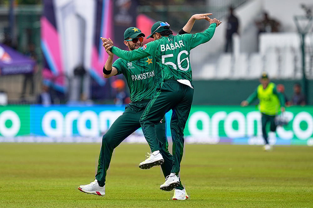 Netherlands vs Pakistan T20 World Cup cricket photos-Babar Azam and Shaheen Shah Afridi 