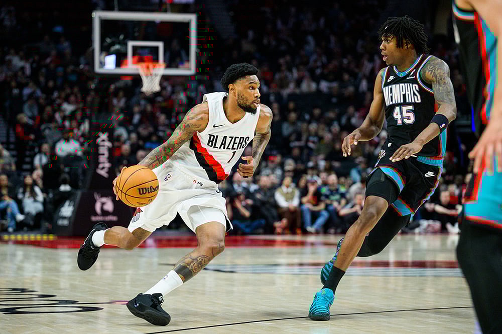 Portland Trail Blazers vs Memphis Grizzlies NBA basketball game-Blake Wesley