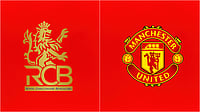 | Photo: Wikimedia Commons/Freepik : Logos of Royal Challengers Bengaluru and Manchester United.
