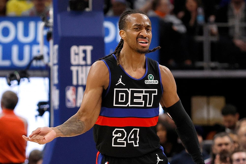 Detroit Pistons vs New York Knicks NBA basketball game-Daniss Jenkins