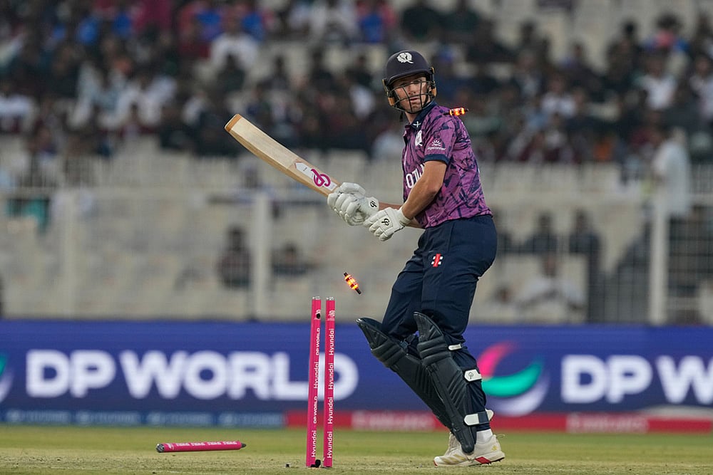 Scotland vs West Indies T20 World Cup cricket photos-Brandon McMullen
