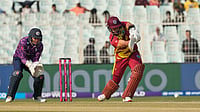 West Indies Vs Scotland Toss Update, ICC T20 World Cup 2026: SCO Bowling First - Check Playing XIs | Photo: AP/Bikas Das : West Indies' Brandon King plays a shot during the T20 World Cup cricket match between Scotland and West Indies in Kolkata.