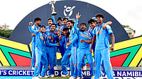 ICC : India U19 team celebrate the trophy