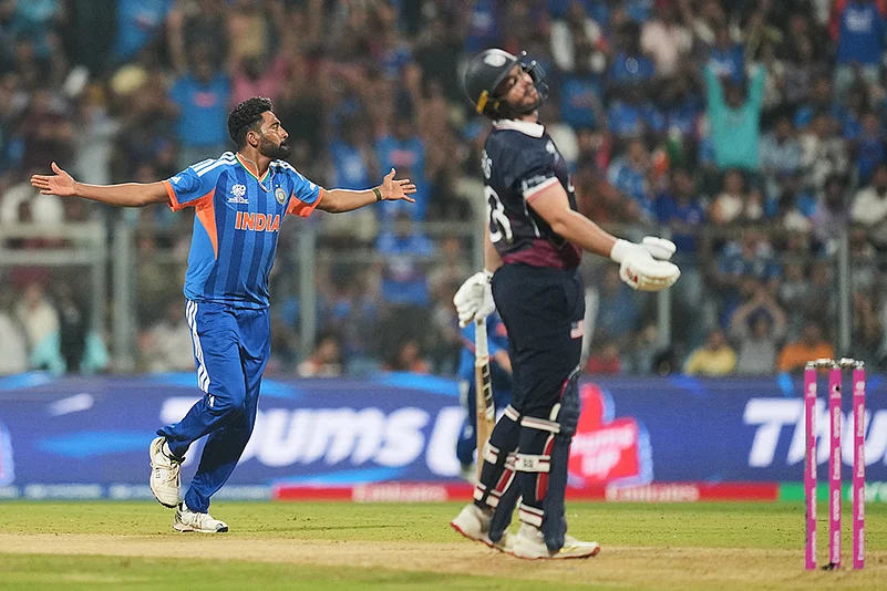 India vs USA T20 World Cup cricket photos-Mohammed Siraj