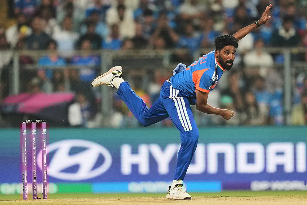 India vs USA  T20 World Cup cricket photos-Mohammed Siraj