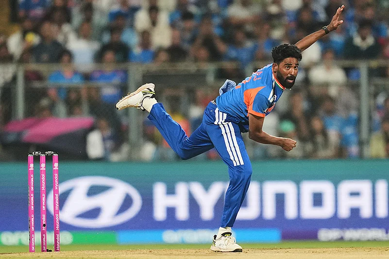 India vs USA T20 World Cup cricket photos-Mohammed Siraj