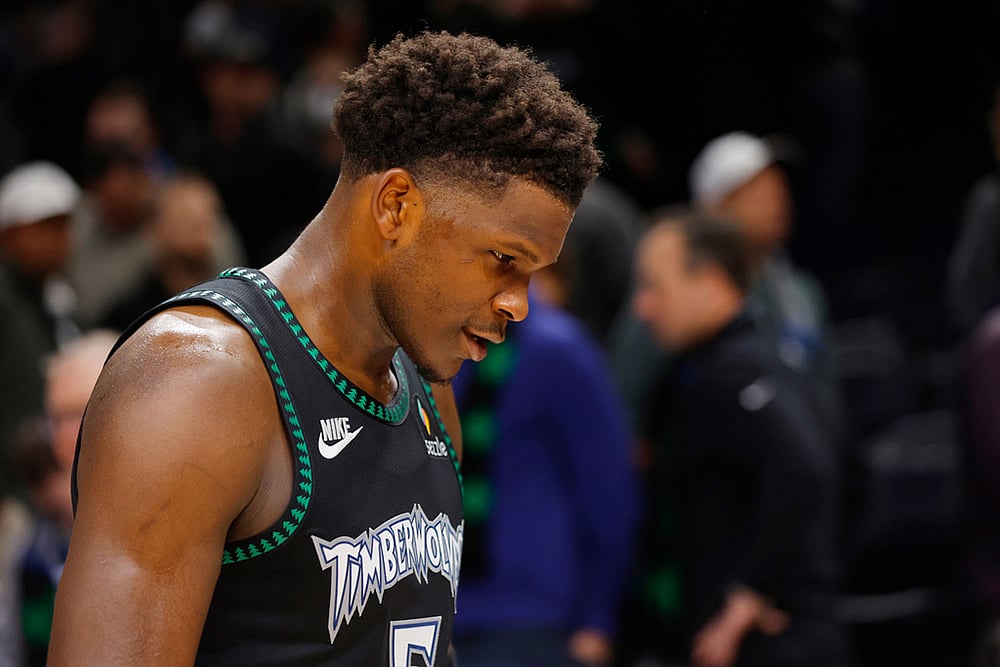 Minnesota Timberwolves vs New Orleans Pelicans NBA basketball game-Anthony Edwards