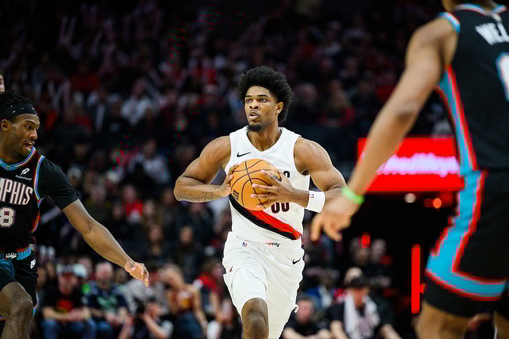 Portland Trail Blazers vs Memphis Grizzlies NBA basketball game-Scoot Henderson