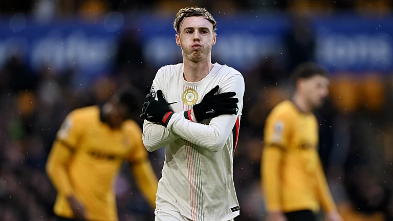 Cole Palmer celebrates at Molineux - Opta