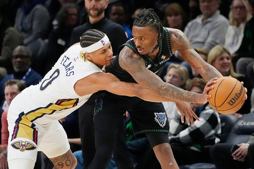 Minnesota Timberwolves vs New Orleans Pelicans NBA basketball game-Jeremiah Fears