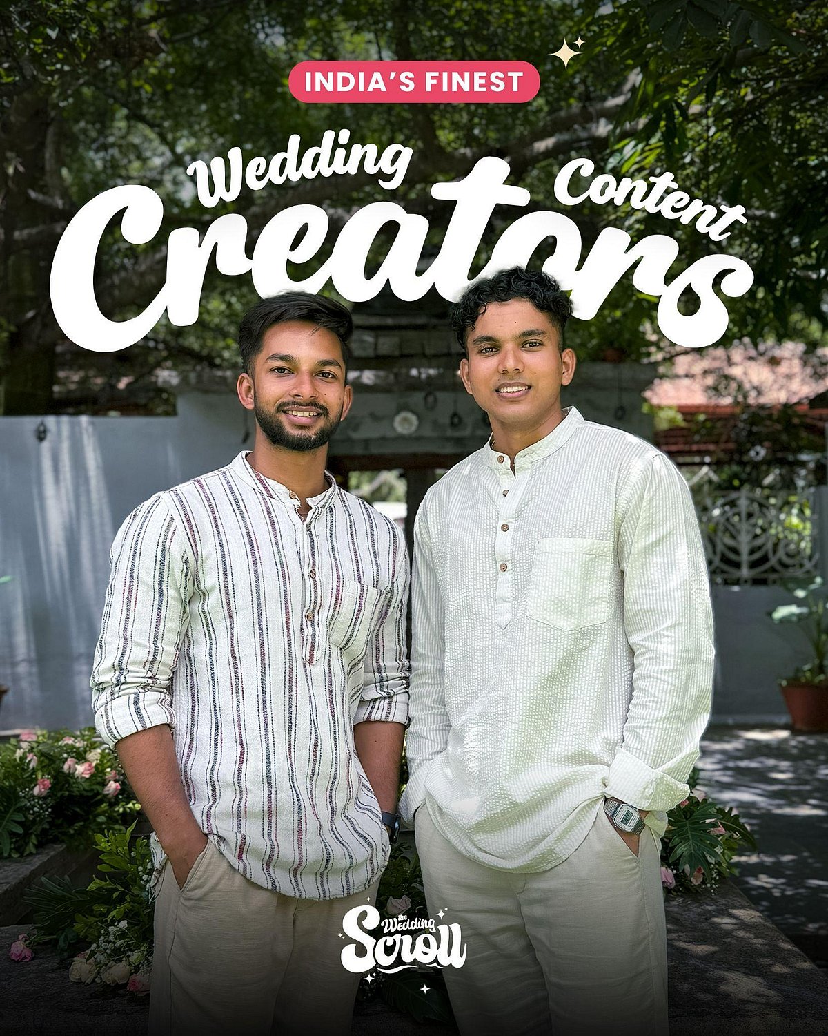 Suraj Mandal (L) and Souvik Sarkar (R), Founders of The Wedding Scroll