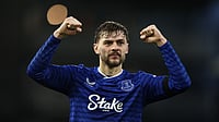 Fulham 1-2 Everton, English Premier League 2025-26: Bernd Leno's Own Goal Caps Second-Half Comeback For Toffees Opta : Kiernan Dewsbury-Hall celebrates after Everton come from behind to beat Fulham 2-1.