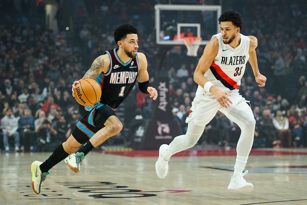 Portland Trail Blazers vs Memphis Grizzlies NBA basketball game-Scotty Pippen Jr
