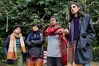 SURESH K PANDEY : (L-R) Kajal, Vageesha, Aahan and Kranti 