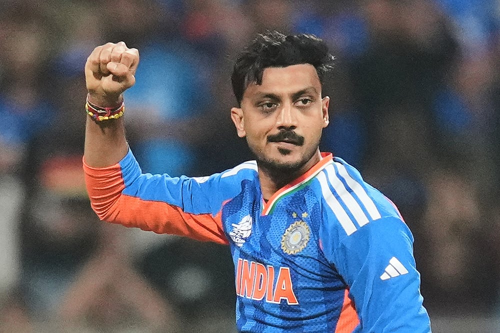 India vs USA  T20 World Cup cricket photos-Axar Patel