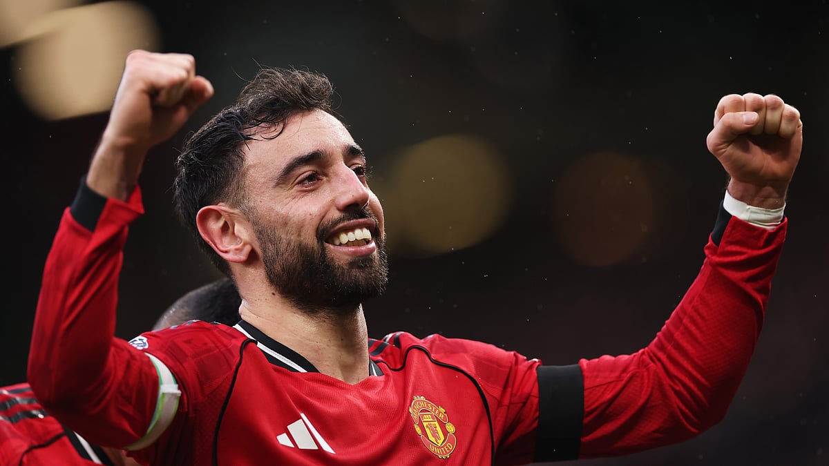 Opta : Bruno Fernandes celebrates after scoring against Tottenham