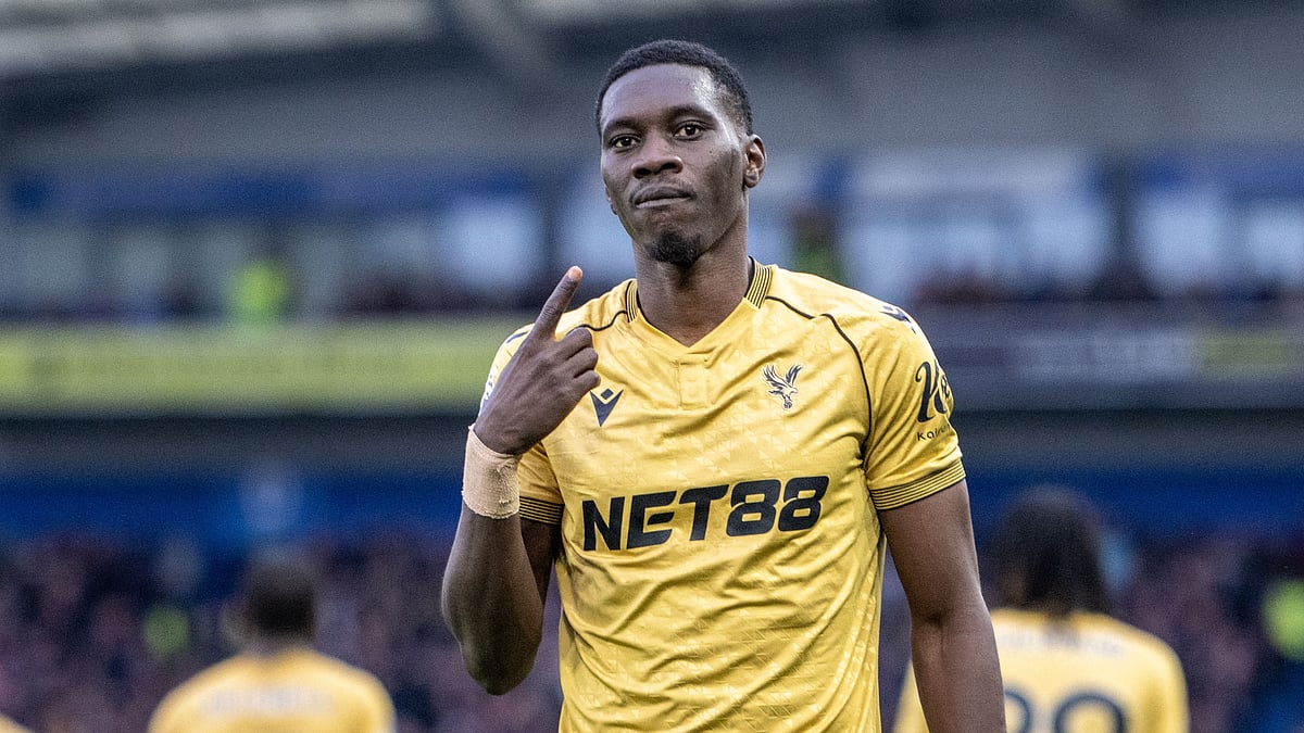 Ismaila Sarr celebrates his goal against Brighton - null