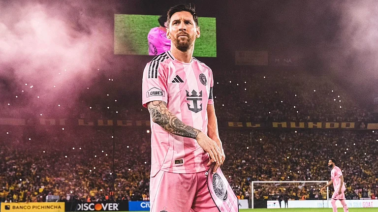 Inter Miami CF captain Lionel Messi during the game. - X/InterMiamiCF