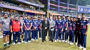X/@USAmbIndia : Sergio Gor, the United States’ Ambassador to India and Special Envoy to South and Central Asia, was on Saturday present at the T20 World Cup.