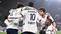 PSG Vs Marseille Live Streaming, League 1 2025-26: Le Classique Preview, Head-To-Head, And More PSG_English/X : PSG footballers in team huddle.
